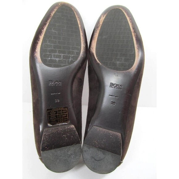 Hugo Boss Womens Brown Suede Flats Size US 8 EUR 39 - Picture 6 of 9